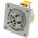 Scame IP44 Yellow Panel Mount 2P + E Industrial Power Socket, Rated At 16A, 110 V