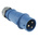 MENNEKES, AM-TOP IP44 Blue Cable Mount 3P Industrial Power Plug, Rated At 32A, 230 V