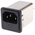 Schaffner 6A, 250 V ac Male Snap-In IEC Filter FN261S-6-06-10, Faston