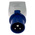 Scame IP20 Blue 1 x 2P + E, 1 x 2P + E Industrial Power Connector Adapter Plug, Socket, Rated At 13A, 250 V