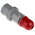 Scame IP44 Red Cable Mount 3P + E Industrial Power Plug, Rated At 16A, 415 V