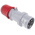 Scame IP44 Red Cable Mount 3P + N + E Industrial Power Plug, Rated At 16A, 415 V