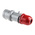 Scame IP44 Red Cable Mount 3P + N + E Industrial Power Plug, Rated At 32A, 415 V