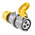 Scame IP44 Yellow Cable Mount 2P + E Industrial Power Socket, Rated At 16A, 110 V