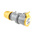 Scame IP44 Yellow Cable Mount 2P + E Industrial Power Socket, Rated At 16A, 110 V