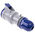 Scame IP44 Blue Cable Mount 2P + E Industrial Power Socket, Rated At 16A, 230 V