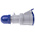 Scame IP44 Blue Cable Mount 2P + E Industrial Power Socket, Rated At 16A, 230 V