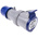 Scame IP44 Blue Cable Mount 2P + E Industrial Power Socket, Rated At 16A, 230 V