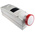 Scame, ADVANCE 2 IP67 Red Wall Mount 3P + N + E RCD Industrial Power Connector Socket, Rated At 64A, 415 V