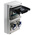 Scame, DOMINO IP44 Blue Wall Mount 2P + E RCD Industrial Power Connector Socket, Rated At 16A, 230 V