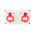 Scame IP44 Red Surface Mount Socket, Rated At 16A, 346 → 415 V