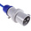 Scame, Block 3 IP44 Red Wall Mount 2P + E RCD Industrial Power Connector Socket, Rated At 16A, 230 V