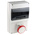 Scame, DOMINO IP66 Red Wall Mount 3P + N + E RCD Industrial Power Connector Socket, Rated At 64A, 415 V