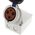 MENNEKES IP67 Blue Wall Mount 3P Right Angle Socket, Rated At 63A, 230 V