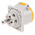 MENNEKES IP44 Yellow Panel Mount 3P Industrial Power Socket, Rated At 16A, 110 V