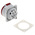 MENNEKES IP44 Red Panel Mount 3P + N + E Industrial Power Socket, Rated At 16A, 400 V