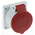 MENNEKES IP44 Red Panel Mount 3P + N + E Industrial Power Socket, Rated At 16A, 400 V