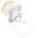MENNEKES IP44 Yellow Panel Mount 3P Industrial Power Socket, Rated At 32A, 110 V