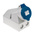 MENNEKES IP44 Blue Wall Mount 3P Right Angle Socket, Rated At 32A, 230 V