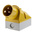 MENNEKES IP44 Yellow Wall Mount 3P 25 ° Industrial Power Plug, Rated At 16A, 110 V