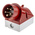 MENNEKES IP44 Red Wall Mount 3P + N + E 25 ° Industrial Power Plug, Rated At 16A, 400 V