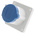 MENNEKES IP44 Blue Panel Mount 3P Industrial Power Socket, Rated At 16A, 230 V