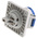 MENNEKES IP44 Blue Panel Mount 3P Industrial Power Socket, Rated At 16A, 230 V