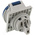 MENNEKES IP44 Blue Panel Mount 3P Angled Industrial Power Socket, Rated At 16A, 230 V