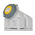 MENNEKES IP67 Yellow Wall Mount 3P 25 ° Industrial Power Socket, Rated At 16A, 110 V
