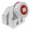 MENNEKES IP67 Red Wall Mount 4P 25 ° Industrial Power Socket, Rated At 32A, 400 V
