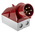 MENNEKES IP44 Red Wall Mount 3P + N + E 25 ° Industrial Power Plug, Rated At 32A, 400 V