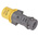 Legrand, HYPRA IP44 Yellow Cable Mount 2P+E Industrial Power Plug, Rated At 16A, 110 V
