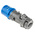 Legrand, HYPRA IP44 Blue Cable Mount 2P + E Industrial Power Plug, Rated At 16A, 230 V