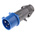 Legrand, HYPRA IP44 Blue Cable Mount 2P + E Industrial Power Plug, Rated At 32A, 230 V