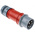 MENNEKES, PowerTOP IP44 Red Cable Mount 3P + N + E Industrial Power Plug, Rated At 32A, 400 V