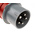MENNEKES, PowerTOP IP44 Red Cable Mount 3P + N + E Industrial Power Plug, Rated At 32A, 400 V