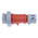 MENNEKES, PowerTOP IP67 Red Cable Mount 3P + N + E Industrial Power Plug, Rated At 16A, 400 V