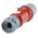 MENNEKES, PowerTOP IP44 Red Cable Mount 4P Industrial Power Plug, Rated At 32A, 400 V