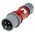 MENNEKES, PowerTOP IP44 Red Cable Mount 4P Industrial Power Plug, Rated At 32A, 400 V