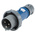 MENNEKES, PowerTOP IP67 Blue Cable Mount 3P Industrial Power Plug, Rated At 32A, 230 V