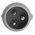 MENNEKES, PowerTOP IP44 Blue Cable Mount 3P Industrial Power Plug, Rated At 32A, 230 V