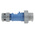 MENNEKES, PowerTOP IP67 Blue Cable Mount 3P Industrial Power Plug, Rated At 16A, 230 V