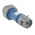 MENNEKES, PowerTOP IP67 Blue Cable Mount 3P Industrial Power Plug, Rated At 16A, 230 V