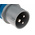 MENNEKES, PowerTOP IP44 Blue Cable Mount 3P Industrial Power Plug, Rated At 16A, 230 V