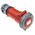 MENNEKES, PowerTOP IP67 Red Cable Mount 3P + N + E Industrial Power Socket, Rated At 16A, 400 V
