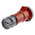 MENNEKES, PowerTOP IP67 Red Cable Mount 3P + N + E Industrial Power Socket, Rated At 32A, 400 V