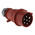 MENNEKES, AM-TOP IP44 Red Cable Mount 7P Industrial Power Plug, Rated At 16A, 400 V