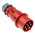 MENNEKES, AM-TOP IP44 Red Cable Mount 7P Industrial Power Plug, Rated At 32A, 400 V