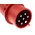 MENNEKES, AM-TOP IP44 Red Cable Mount 7P Industrial Power Plug, Rated At 32A, 400 V