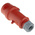MENNEKES IP44 Red Cable Mount 3P + N + E Industrial Power Plug, Rated At 16A, 400 V